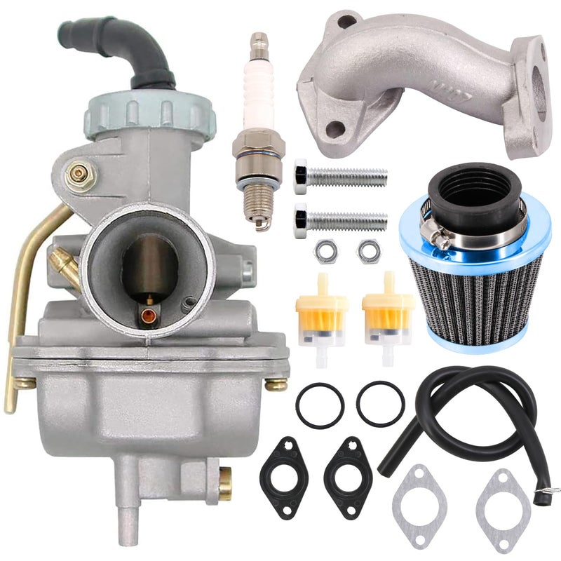 مكربن ​​HOOAI PZ20 لكازوما باجا 50cc 70cc 90cc 110cc 125cc TaoTao 110B NST SunL ​​الصينية رباعية 4 السكتة الدماغية ATV 4 Wheeler Go Kart Dirt Bike Honda CRF50F XL75 CRF80F XR50R مع فلتر وقود الهواء - Image 1
